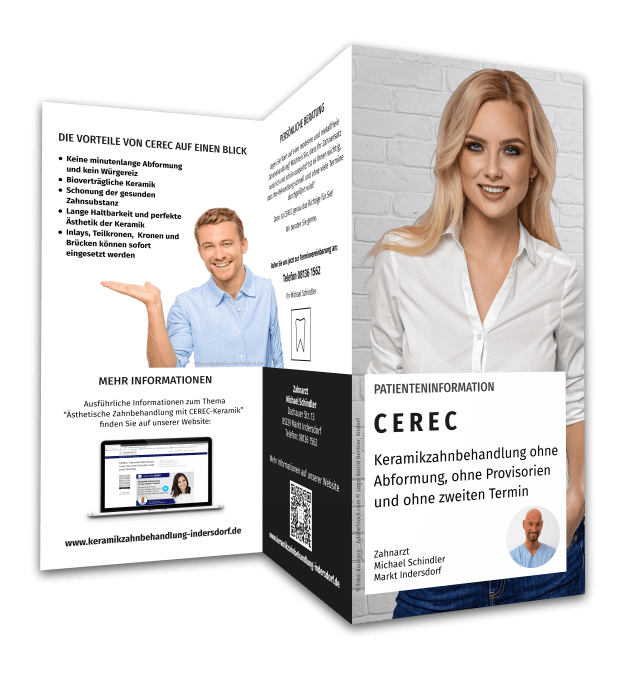 Download Flyer Cerec Indersdorf, Zahnarzt Schindler